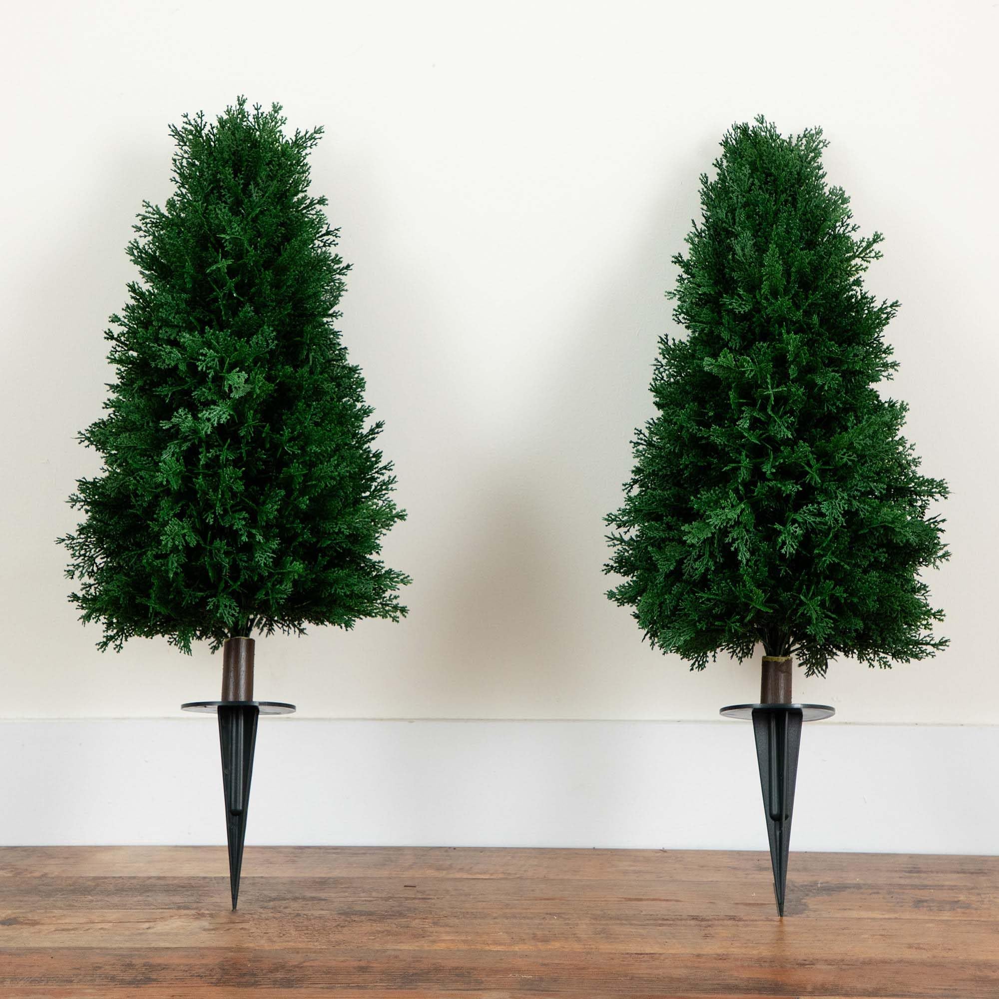 Nearly Natural 2.5ft. UV Resistant Artificial Cedar Plant with Integrated Ground Stake (Indoor/Outdoor) - Set of 2 - Image 6
