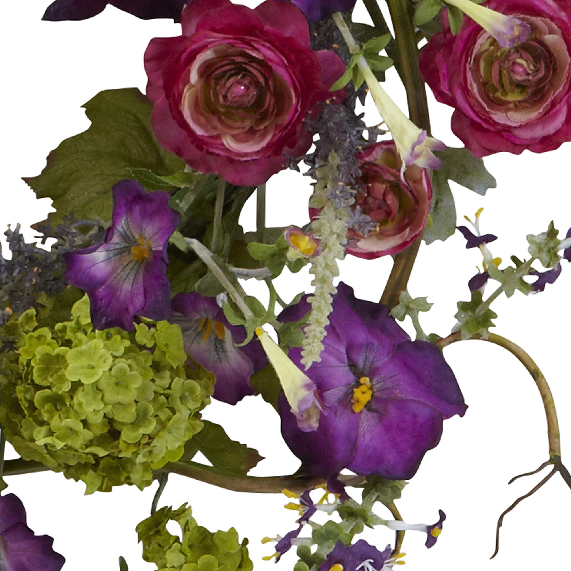 Nearly Natural 20in. Artificial Veranda Garden Wreath - Image 3