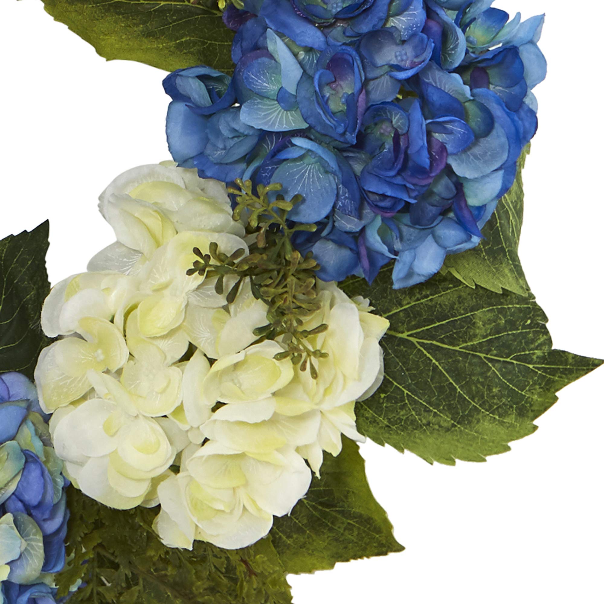 Nearly Natural 24in. Artificial Hydrangea Wreath - Image 3