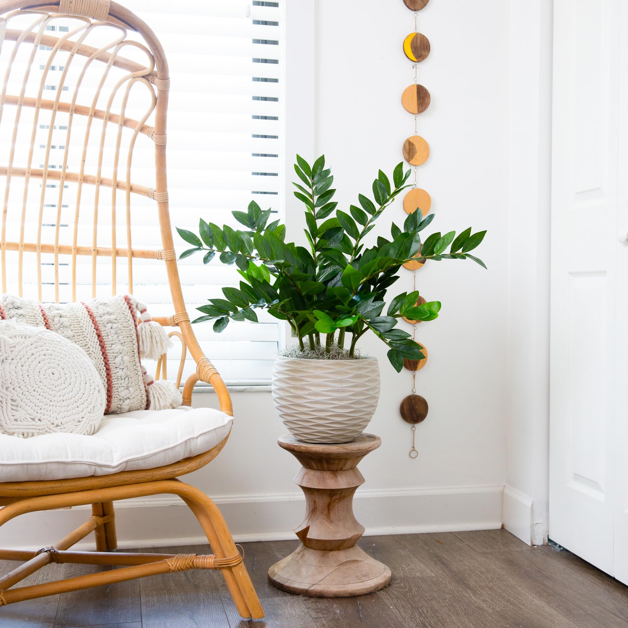 Nearly Natural 28in. Artificial Zamioculcas Plant with Decorative Planter - Image 4