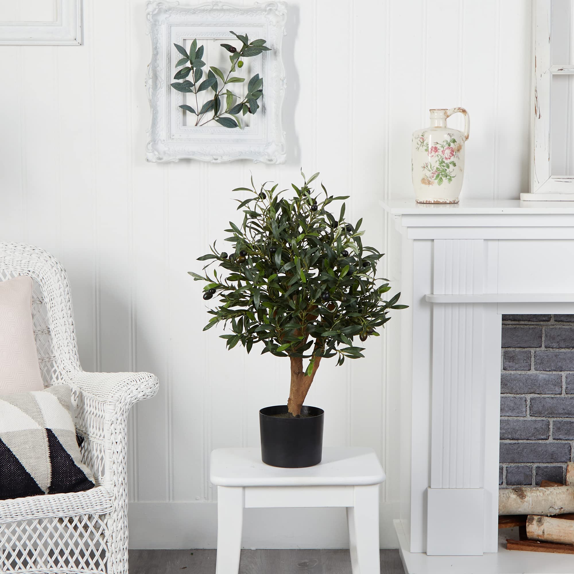 Nearly Natural 29in. Olive Artificial Tree - Image 3
