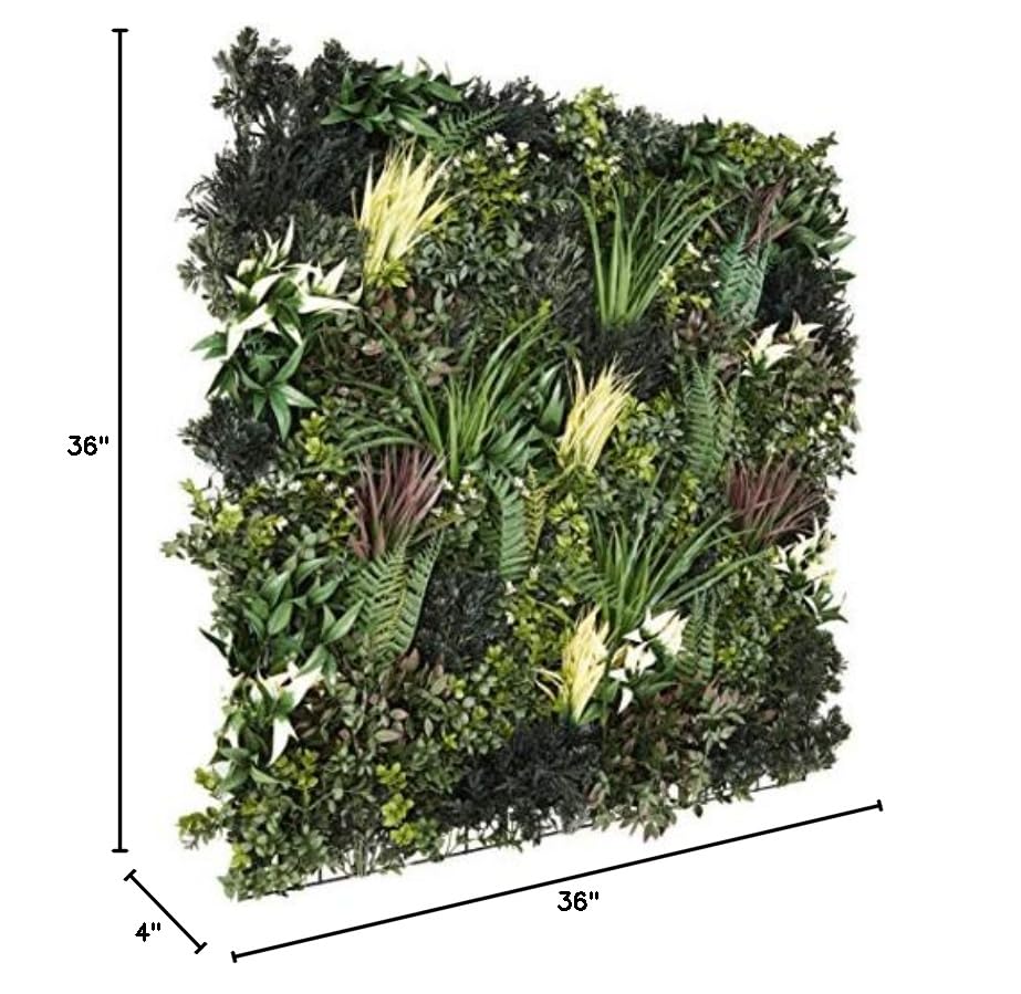Nearly Natural 3ft. x 3ft. Greens & Fern Artificial Living Wall UV Resist (Indoor/Outdoor) - Image 9