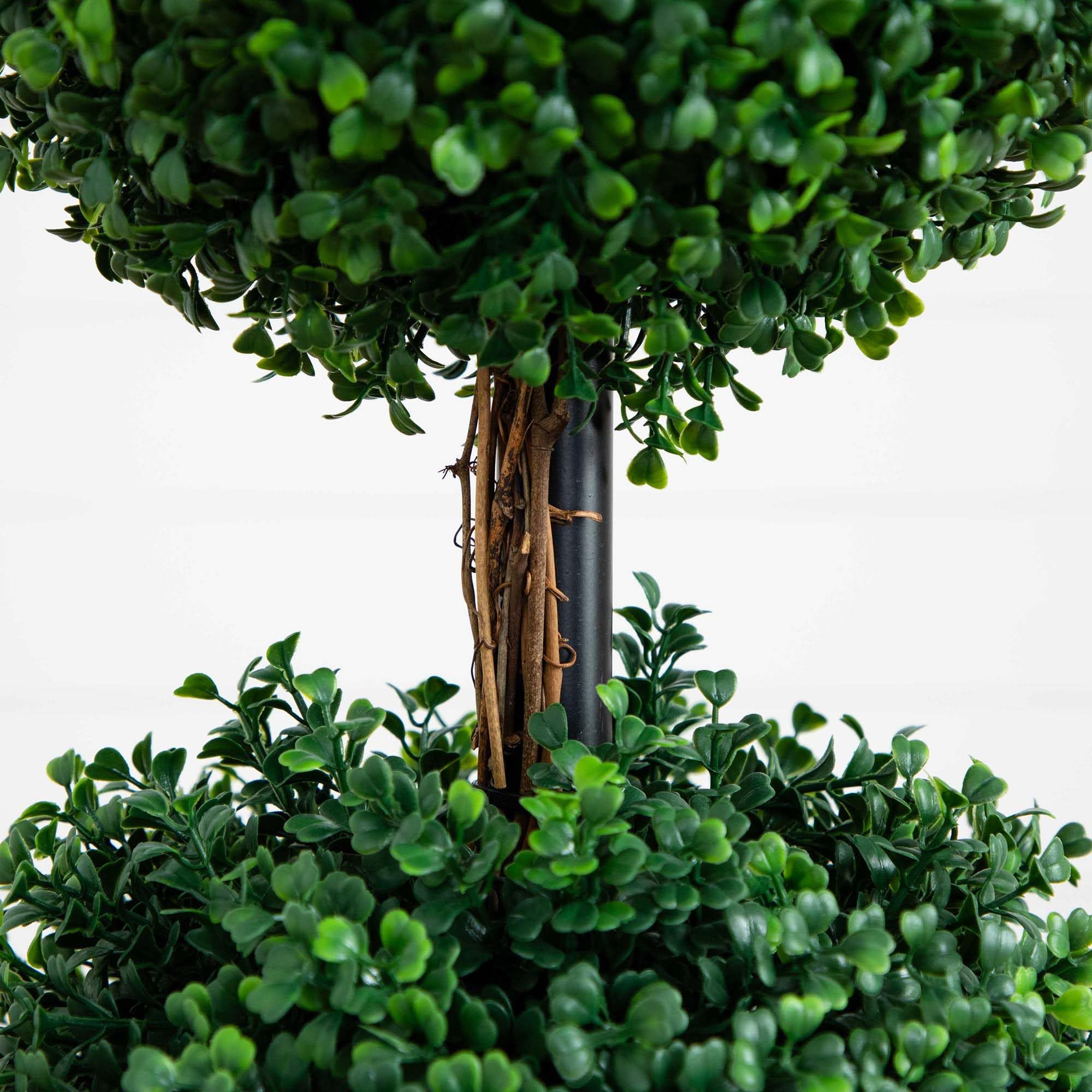 Nearly Natural 4ft. Artificial Triple Ball Boxwood Topiary Tree (Indoor/Outdoor) - Image 5