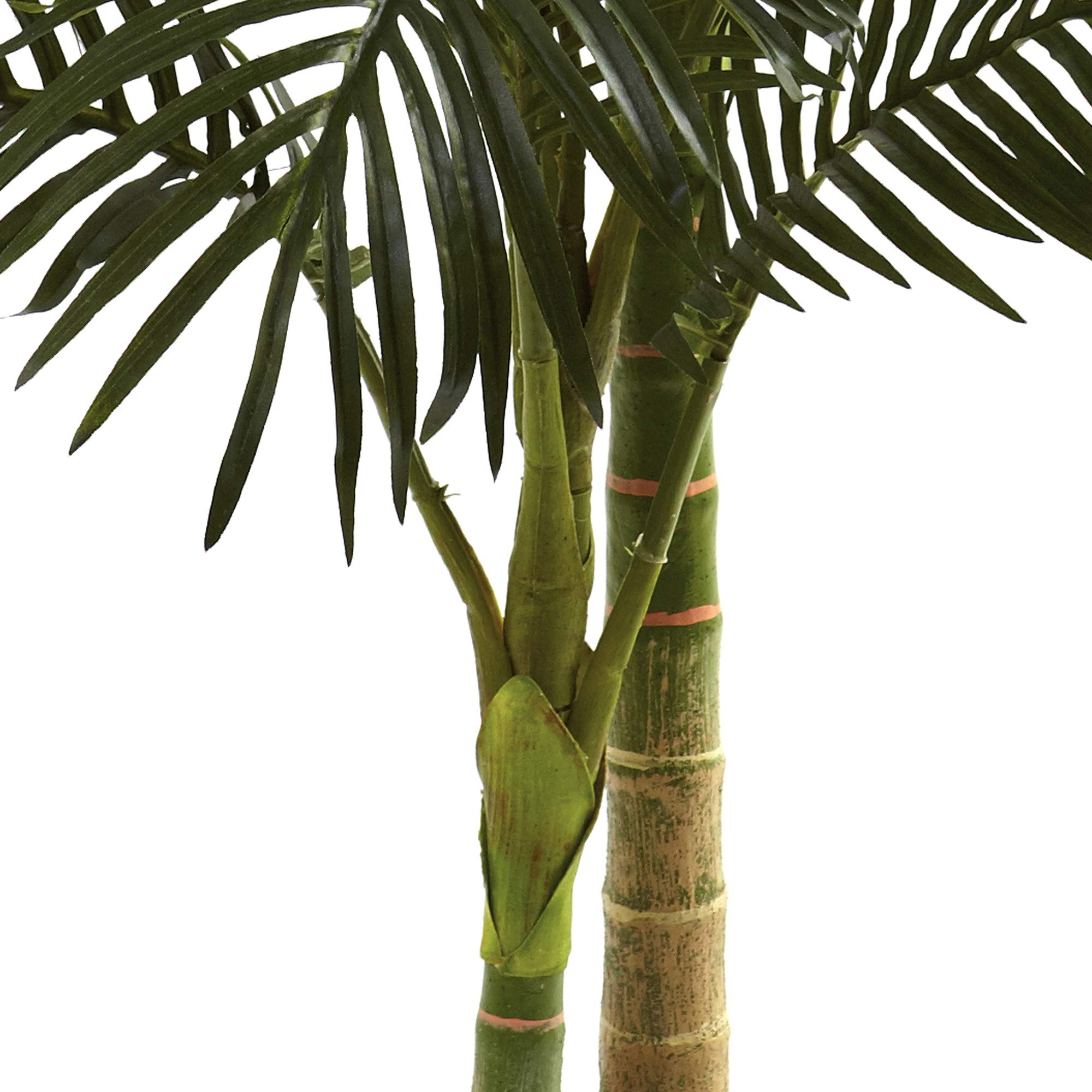 Nearly Natural 5ft Golden Cane Palm Double Stalk Artificial Tree, Faux Tropical Plant for Indoor Living Room Decor, Easy Set Up, Low Maintenance - Image 6