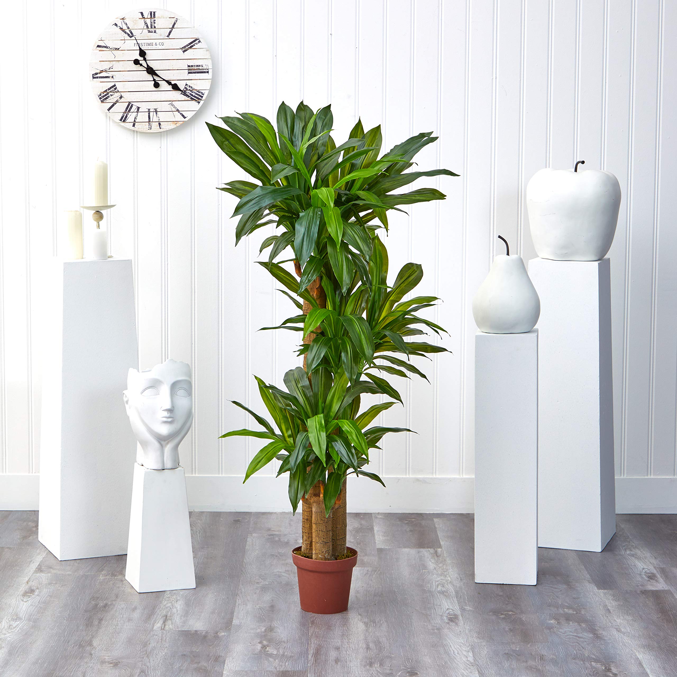 Nearly Natural 62IN Artificial Corn Stalk Dracaena Plant, Tall Fake Plant for Indoor Home Décor, Real Touch Faux Plant - Image 5