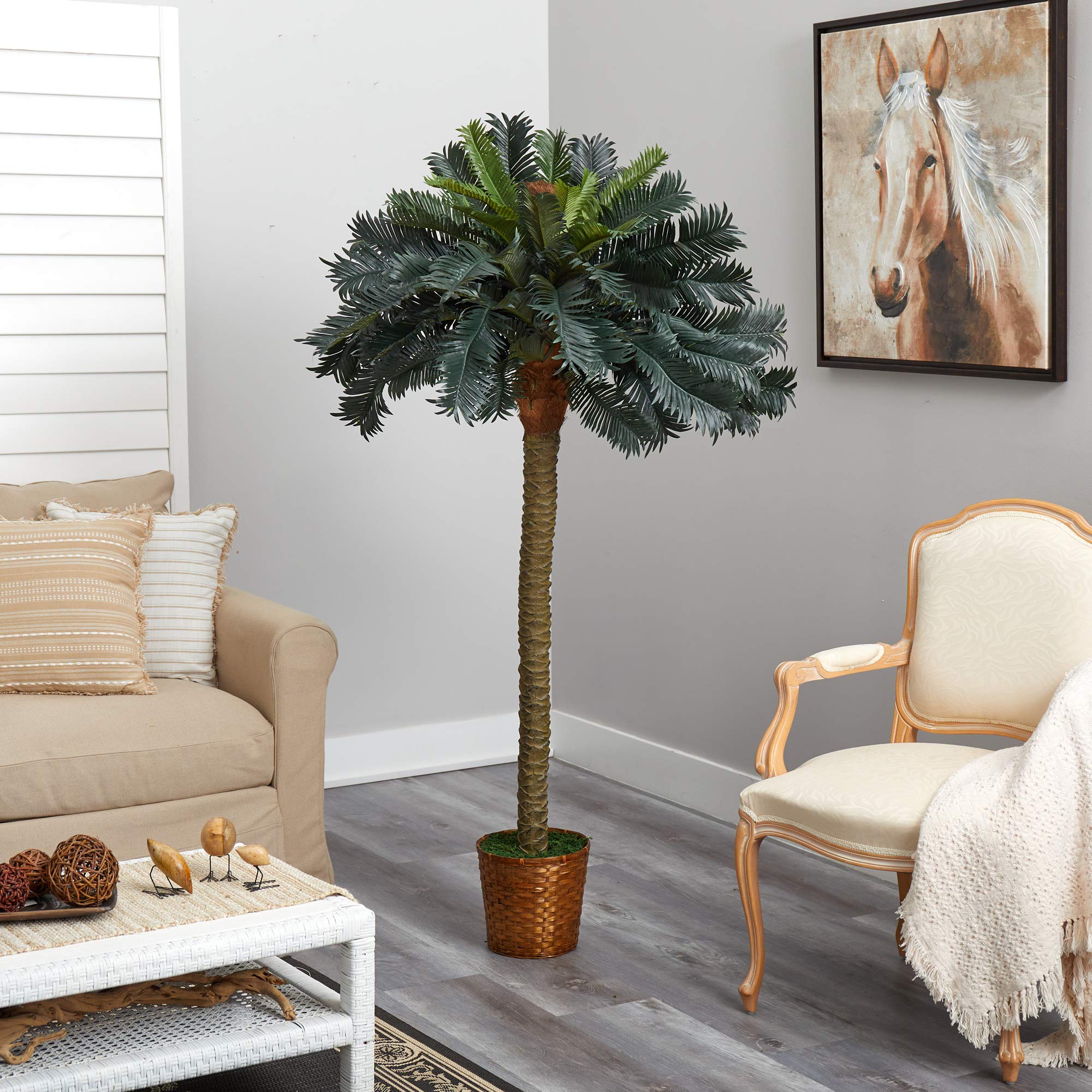 Nearly Natural 6ft. Sago Palm Silk Tree - Image 6