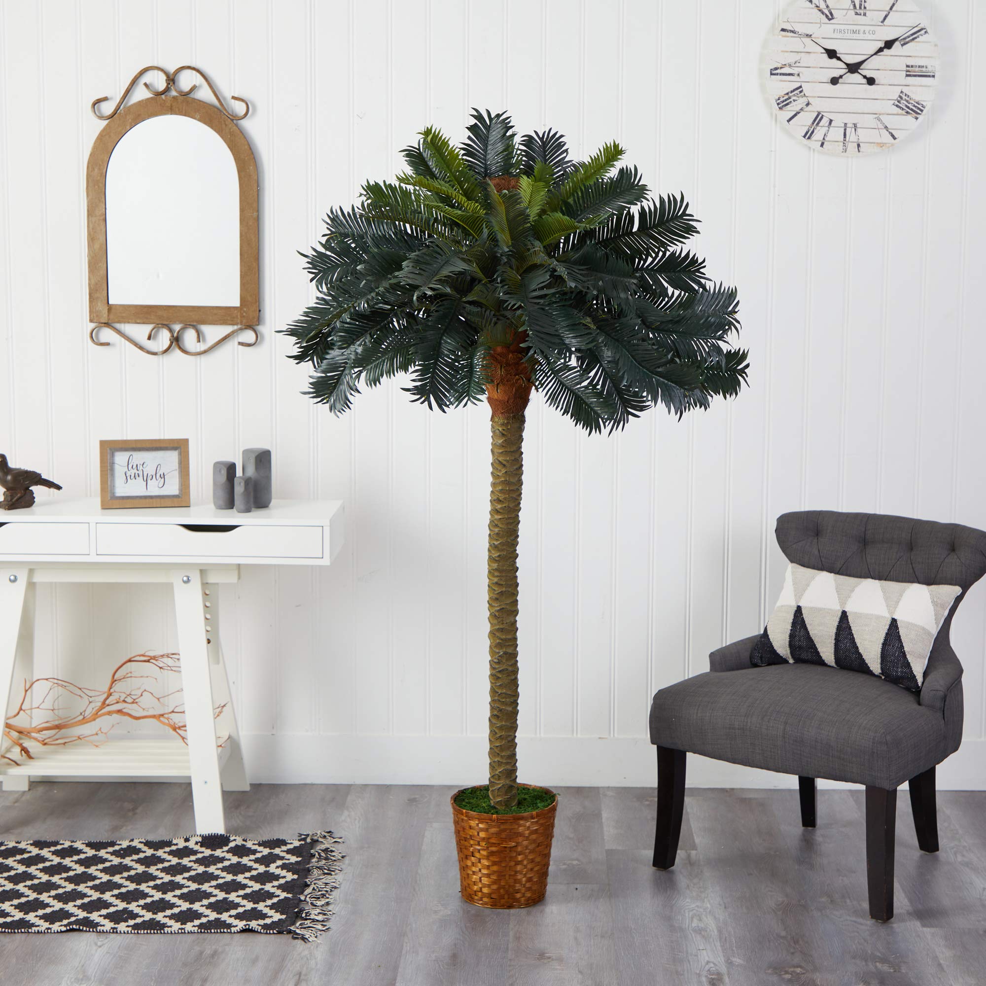 Nearly Natural 6ft. Sago Palm Silk Tree - Image 7