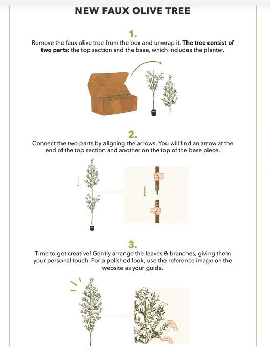 Nearly Natural 82in Artificial Olive Tree, Faux Greenery with Lifelike Branches for Indoor Home Decor - Image 14