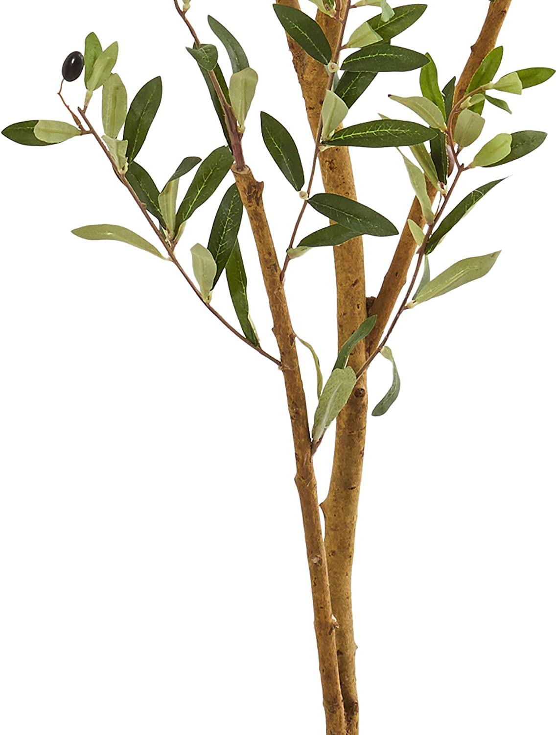 Nearly Natural 82in Artificial Olive Tree, Faux Greenery with Lifelike Branches for Indoor Home Decor - Image 8