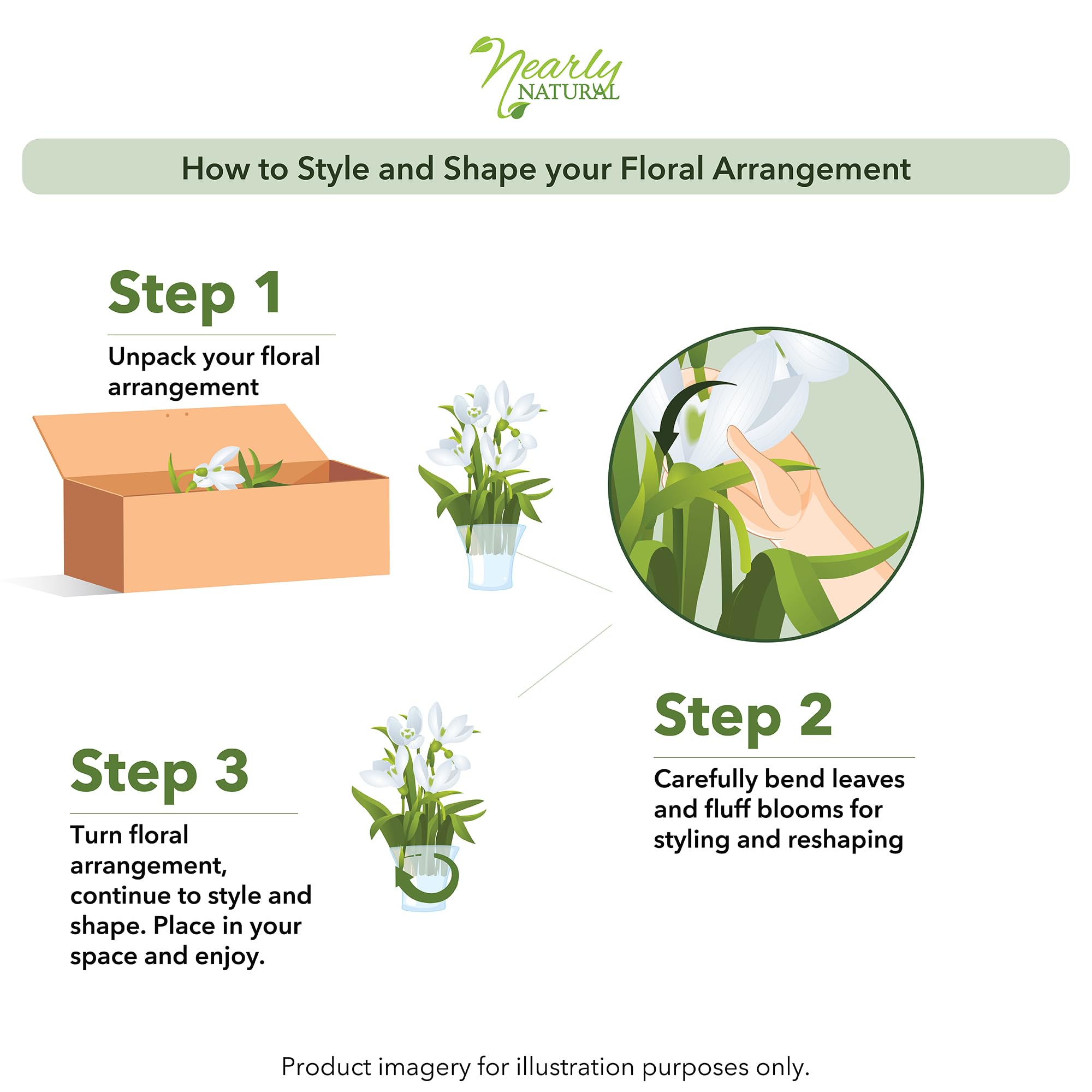 Nearly Natural Mini Artificial Peony Floral Arrangement, Faux Flowers for Table Shelf Decor, Assorted Colors - Image 9