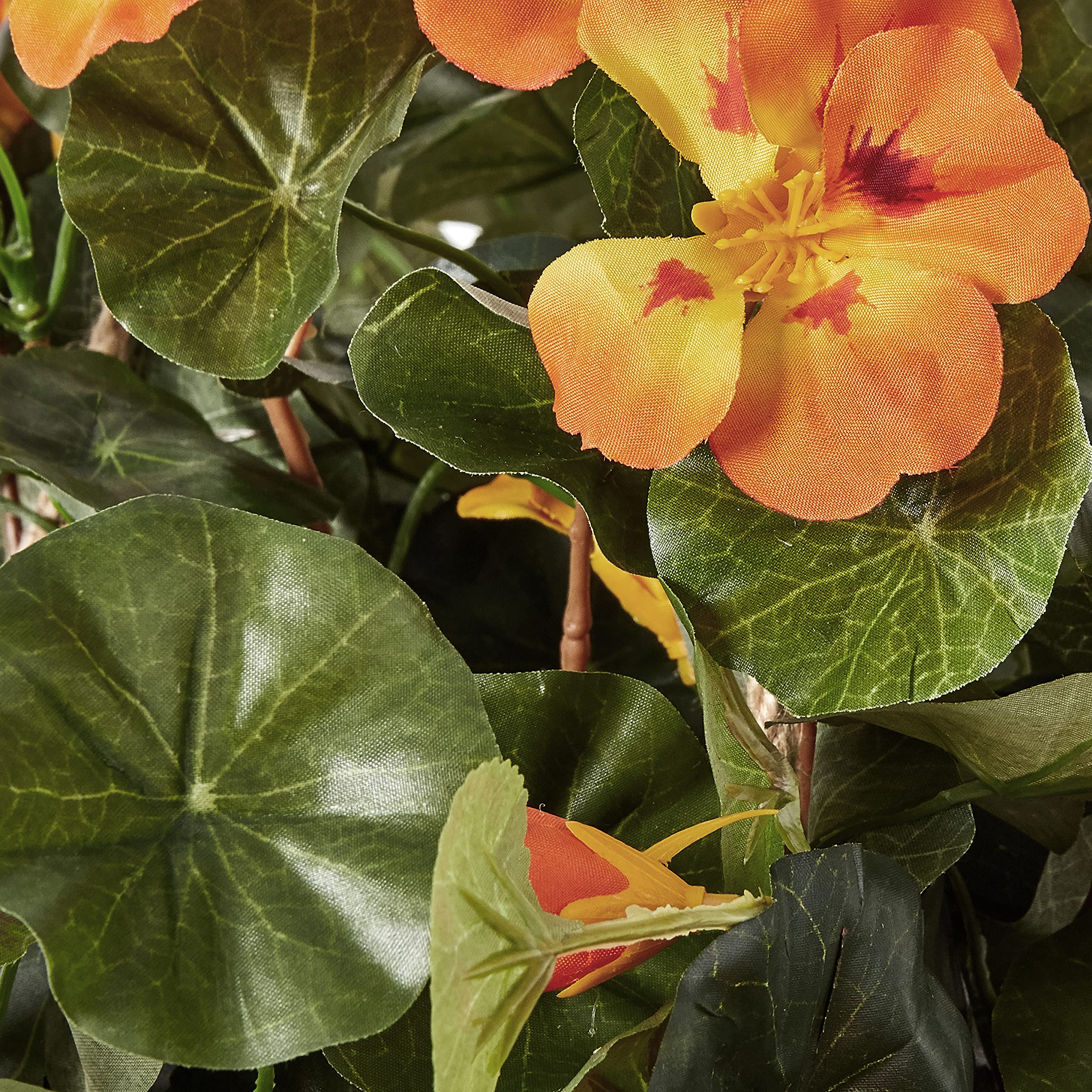 Nearly Natural Nasturtium Silk Hanging Basket - Image 5